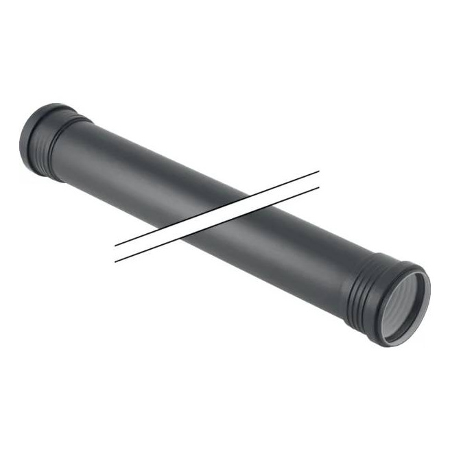 TUBE GEBERIT SILENT PP AVEC 2 MANCHONS 50cm X 40mm 390.110.14.1