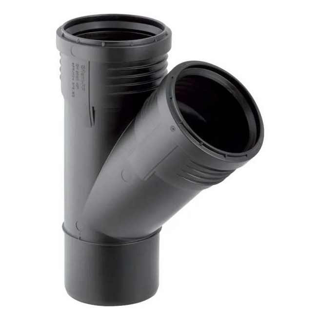 TE GEBERIT SILENT PP REDUIT 45° MFF 75mm X 50mm 390.332.14.1