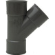 TE PVC A COLLER 45° FF 50MM