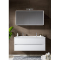 ENSEMBLE NEW ICE WAVE BLANC 120CM ARMOIRE AVEC ECLAIRAGE