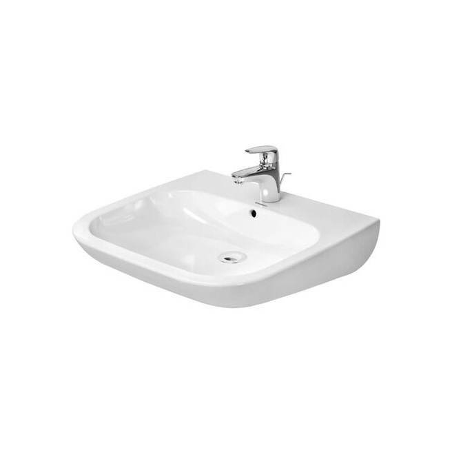 LAVABO PMR DURAVIT D-CODE 600mm BLANC BRILLANT